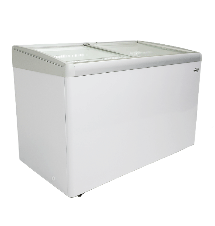 Eistruhe / 396 L / mit Glasschiebedeckel / Lotte / 0/10 | -18/-25 °C / 7086.0035 / Combisteel