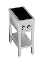 Induktionsherd mit 2 Zonen und offenem Unterbau von Combisteel – Produktansicht 5