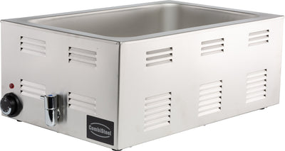Elektrische Bain-Marie GN 1/1 / Ablasshahn / 1,2 kW / Combisteel