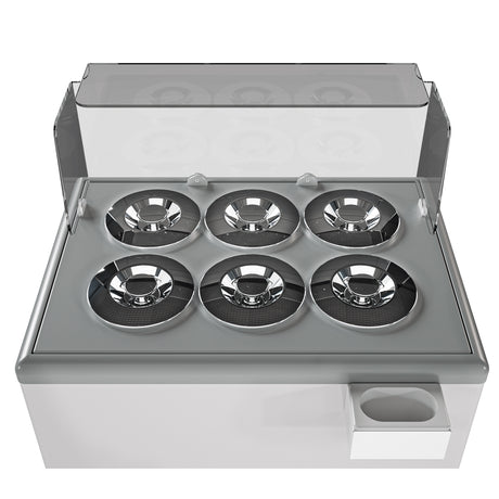 Speiseeisvitrine / Zanzibar / 6 × 7 L / Weiß / 939 × 674 × 935 mm / Combisteel