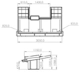 Fischtheke mit 3,94 m² Präsentationsfläche – Detailansicht 2