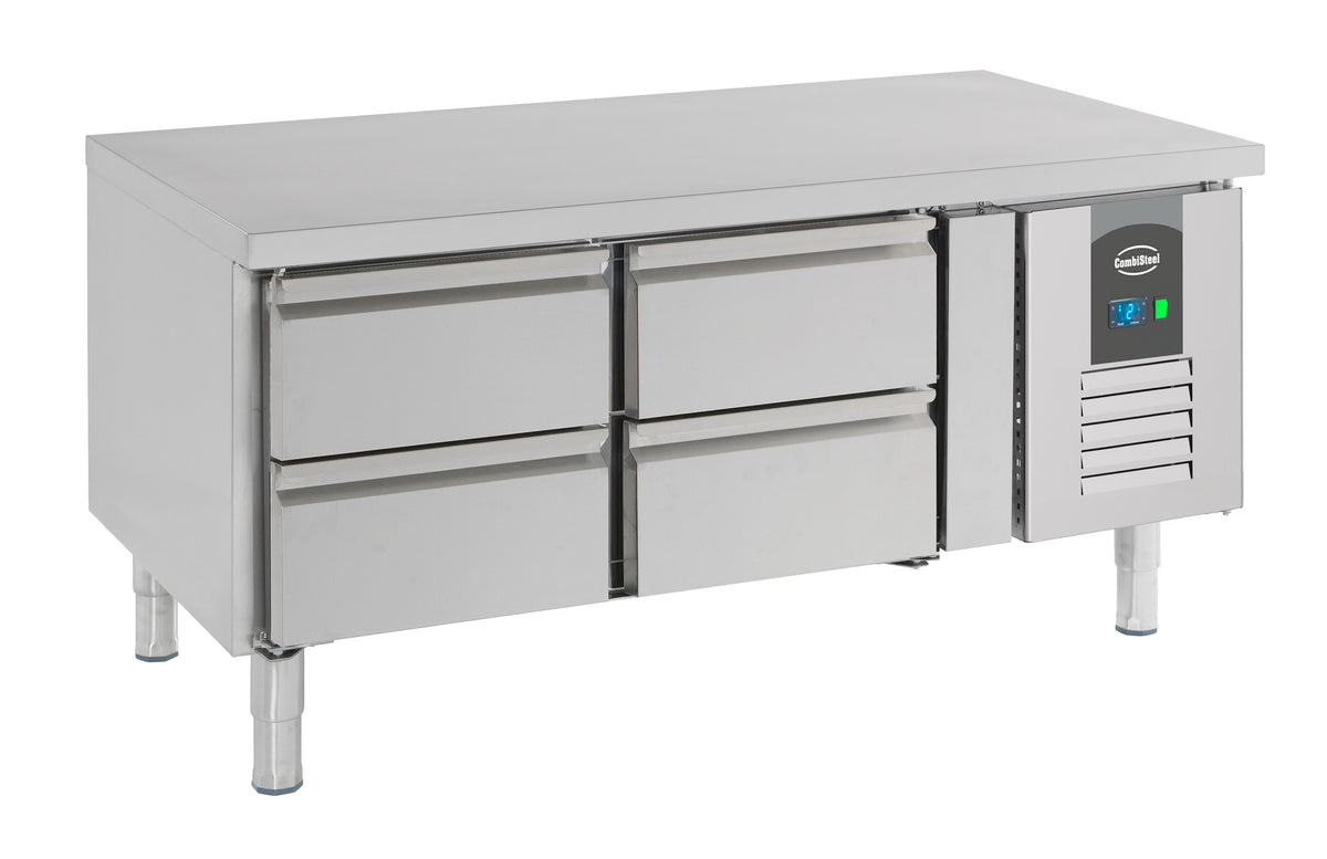 Kühltisch / 650 hoch / 4 Schubladen / 202 L / Combisteel
