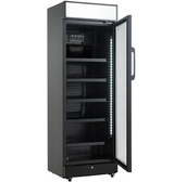 Kühlschrank 1 Glastür Schwarz 400 Liter