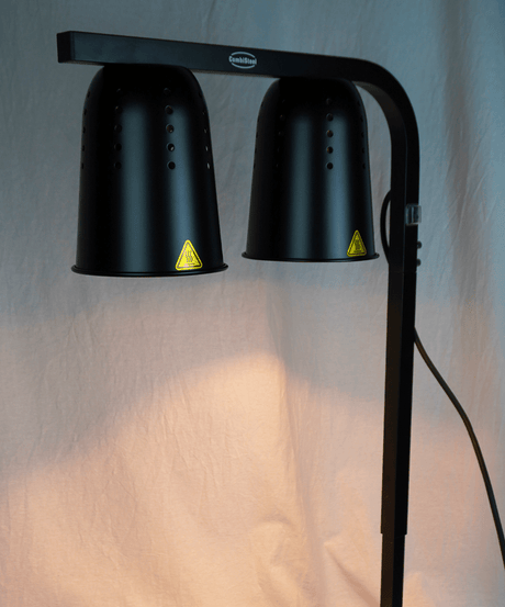 Tisch-Wärmelampe / 2 Lampen / Schwarz / 0,5 kW / 230 V / Combisteel