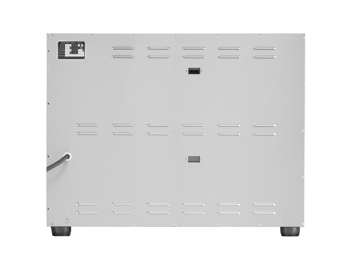 Elektrischer Combisteel Pizzaofen mit 2 Backkammern für 2 × 4 Pizzen Ø 30 cm