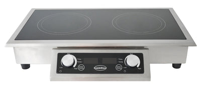 Einbau-Induktionsherd / 2 Zonen / 2 × 3,5 kW / Combisteel