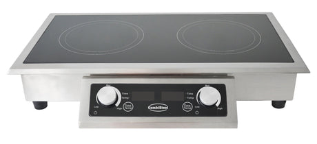 Einbau-Induktionsherd mit 2 Zonen und 7 kW von Combisteel