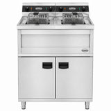 Elektrische Standfritteuse / 2 × 12 L / 2 × 9 kW / Combisteel