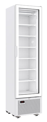 Combisteel Tiefkühlschrank Weiß mit 1 Glastür und 221 L
