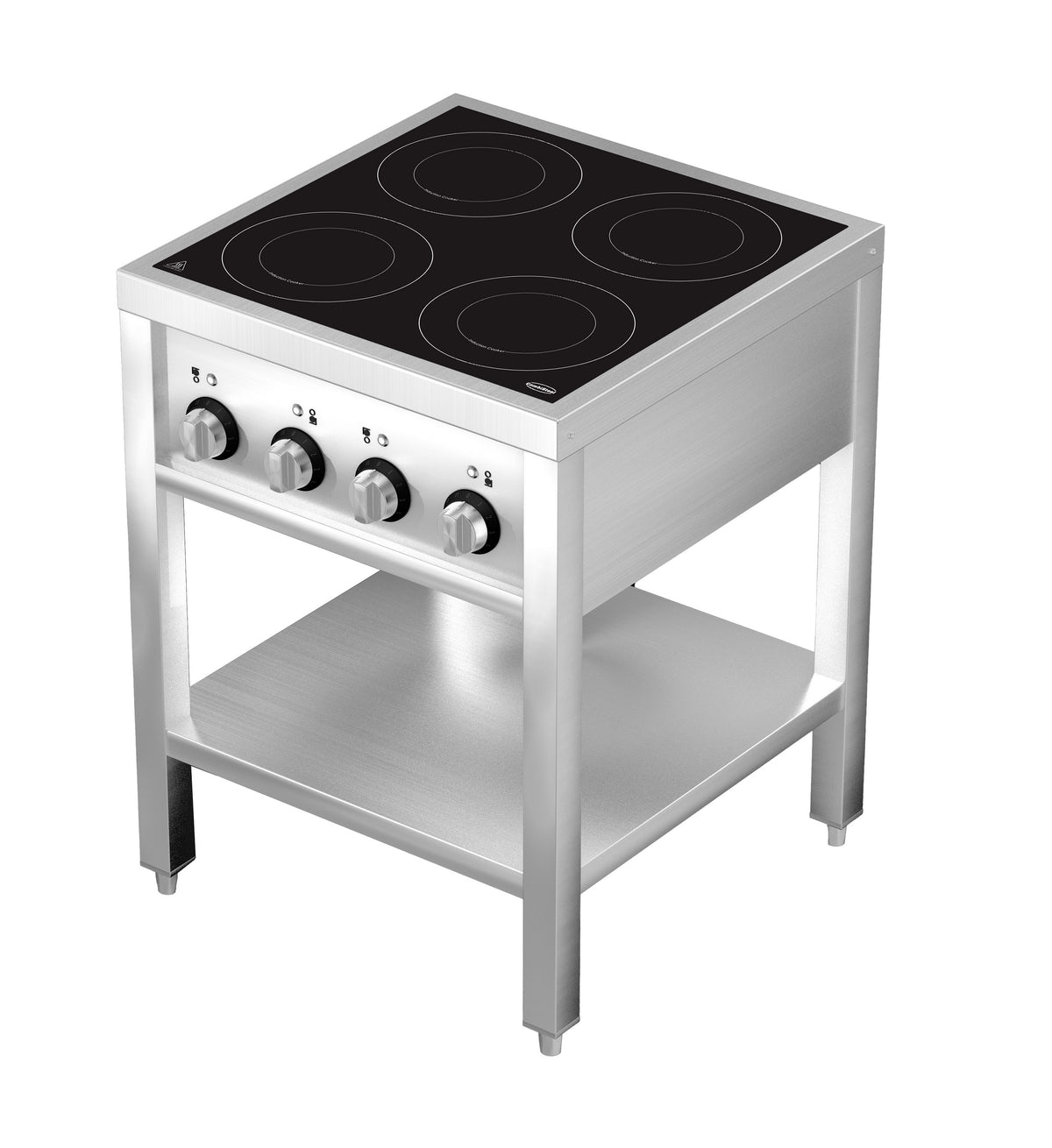 Induktionsherd mit 4 Zonen und offenem Unterbau von Combisteel – Produktansicht 2
