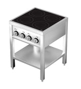 Induktionsherd mit 4 Zonen und offenem Unterbau von Combisteel – Produktansicht 2