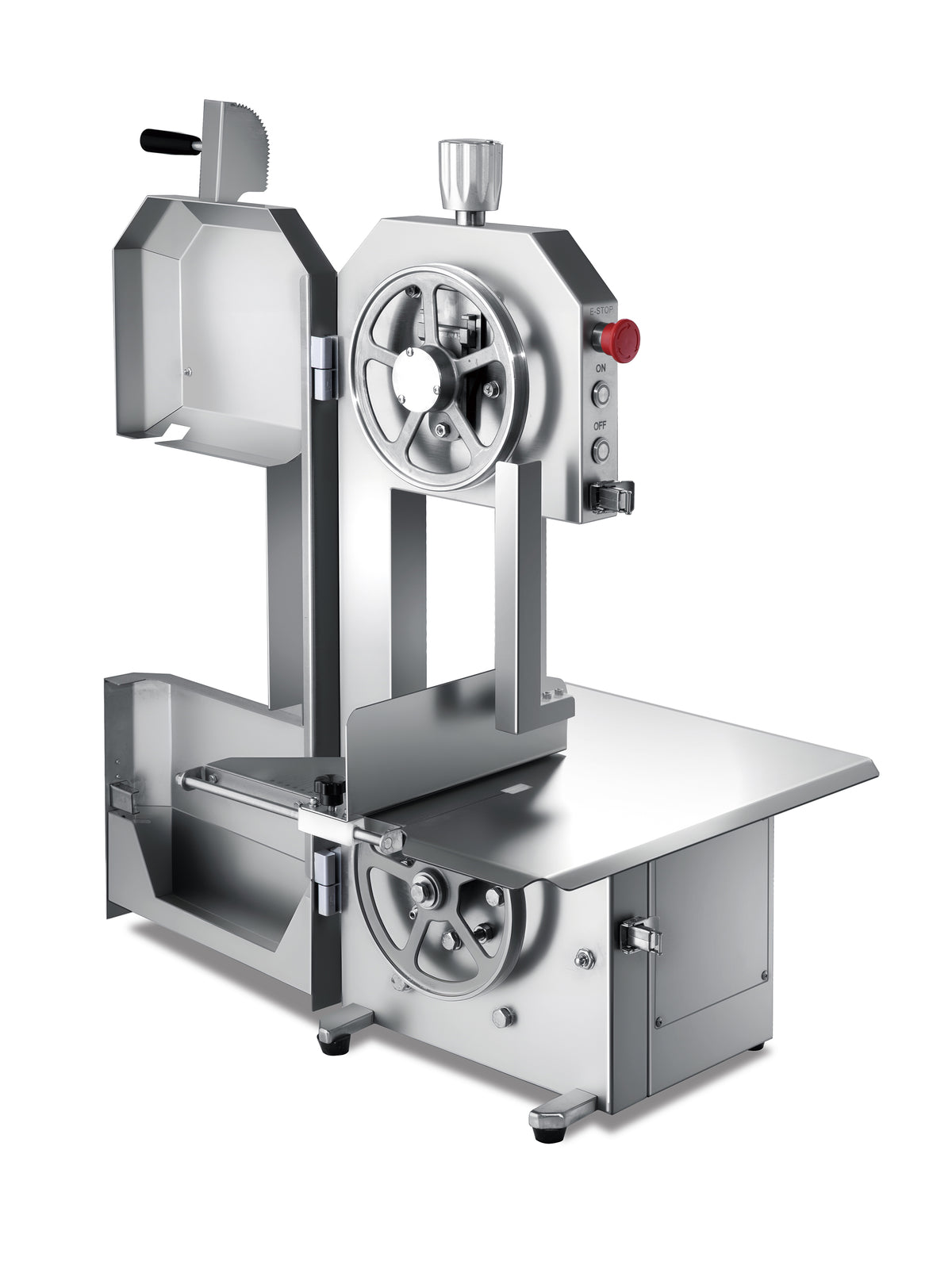Bandsäge / 230 V / Edelstahlgehäuse / Sägeband 1650 mm / Combisteel