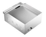Elektrische Grillplatte / Gerillt / 360 mm / 2 kW / 230 V / Combisteel – elektrische Grillplatte für Gastronomie