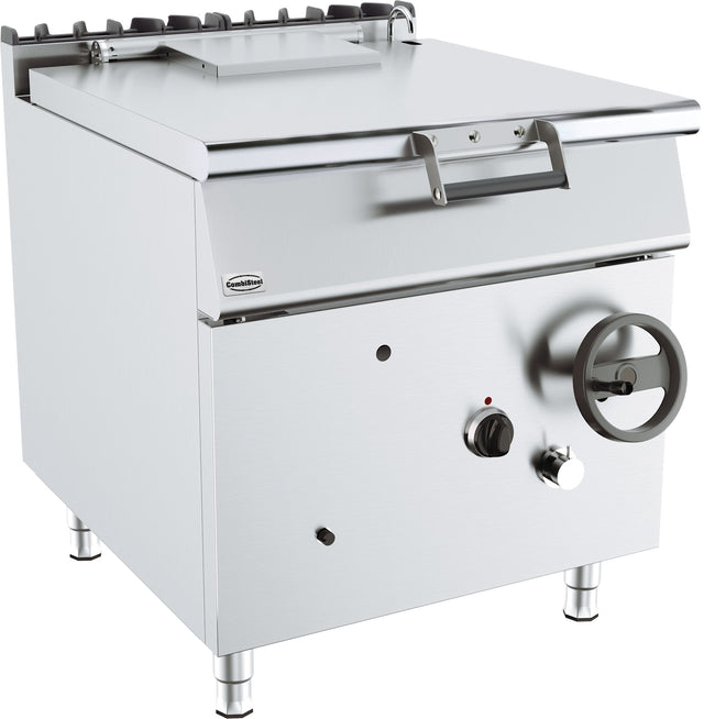 Gas Kippbratpfanne 80 L / 20 kW / 800 mm / Combisteel – Kippbratpfanne für Gastronomie und Großküche