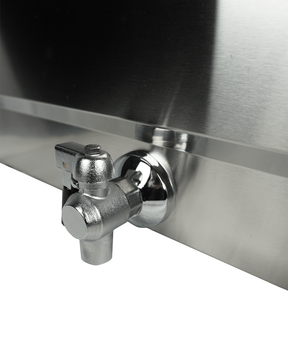 Elektrische Tischfritteuse 25 L mit Ablassventil / Combisteel