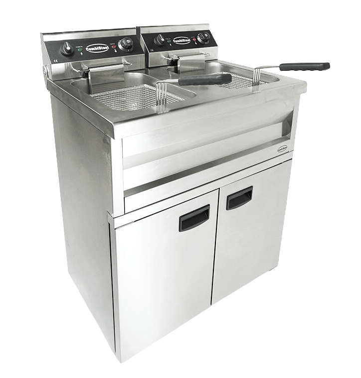Elektrische Standfritteuse / 2 × 9 L / 2 × 3,3 kW / 230 V / Combisteel