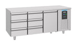 Kühltisch Energy Line / 1 Tür + 6 Schubladen / 474 L / Combisteel