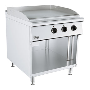 Elektrische Grillplatte BASE 900 / Glatt / 800 mm / 12 kW / 400 V / Freistehend / Combisteel – elektrische Grillplatte für Gastronomie