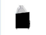 Speiseeisvitrine 10 x 5 L / Schwarz / Combisteel