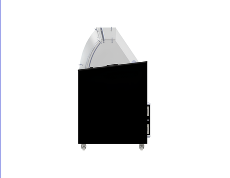Speiseeisvitrine 10 x 5 L / Schwarz / Combisteel