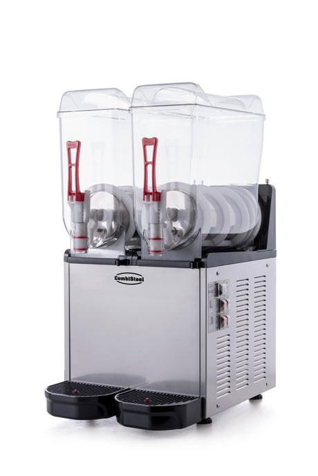 Slush-Maschine / 2 × 12 L / Edelstahl / 390 × 530 × 780 mm / Combisteel