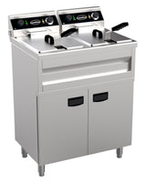 Elektrische Standfritteuse / 2 × 9 L / 2 × 3,3 kW / 230 V / Combisteel