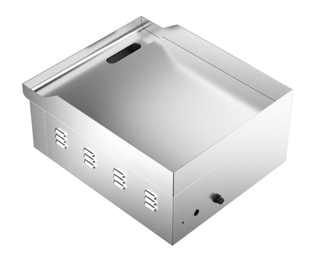 Elektrische Grillplatte / Glatt / 360 mm / 2 kW / 230 V / Combisteel – elektrische Grillplatte für Gastronomie
