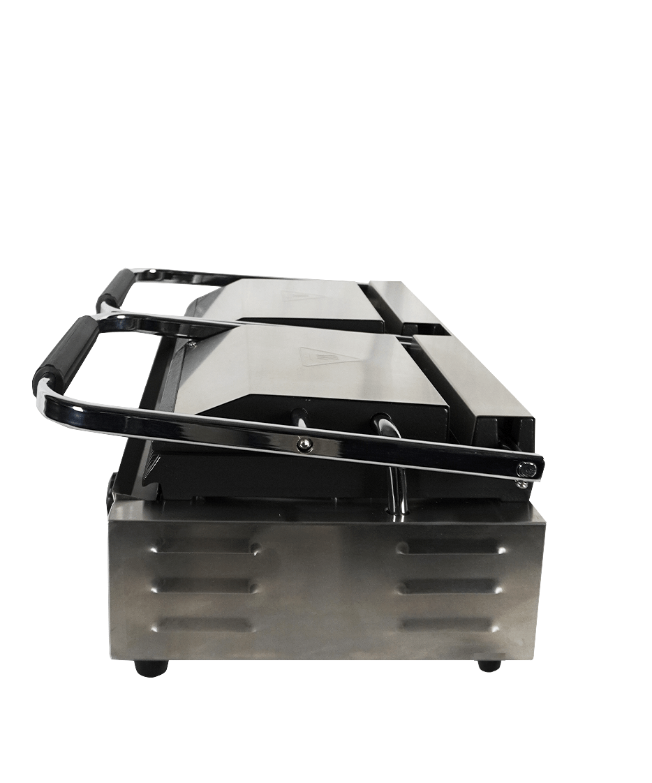 Elektrischer Doppel-Kontaktgrill gerillt 3,6 kW / Combisteel – professioneller Kontaktgrill für Gastronomie