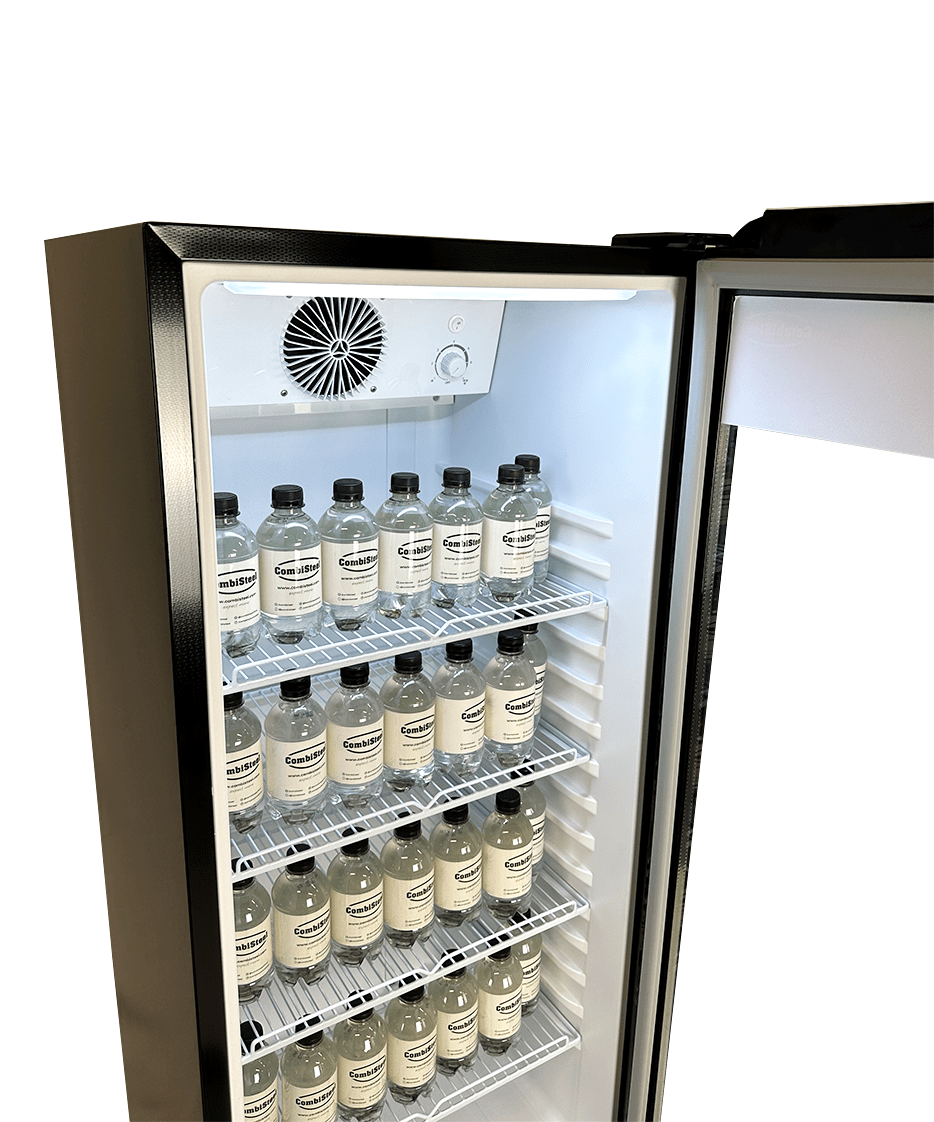 Getränkekühlschrank 1 Glastür Schwarz PIB-240R
