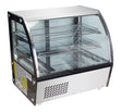 Kühlvitrine / 120 L / 3 bis +8 °C / gebogen / Combisteel