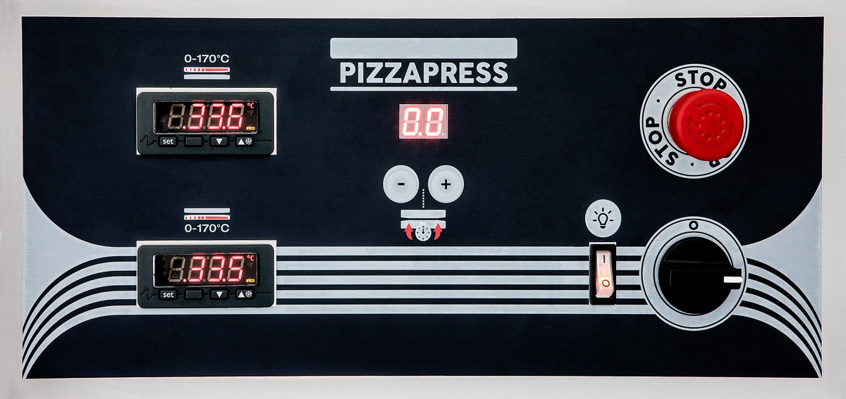 Pizzapresse / Ø 330 mm / 4,75 kW / 470 × 690 × 820 mm / Combisteel