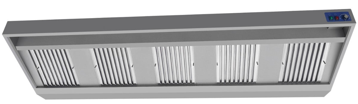 Wandhaube / mit Motor / 3000 × 900 × 450 mm / Combisteel