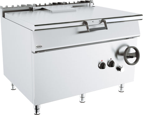 Elektrische Kippbratpfanne 120 L / 18 kW / 1200 mm / Combisteel – Kippbratpfanne für Gastronomie und Großküche