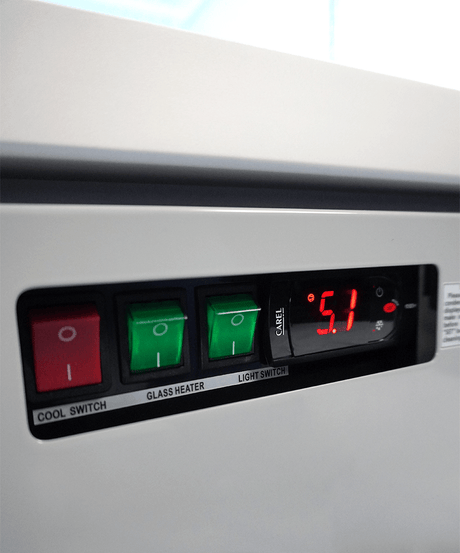Combisteel / Getränkekühlschrank 3 Glastüren / 1530 L / Silber