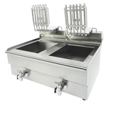 Elektrische Tischfritteuse 2 × 10 L / Combisteel