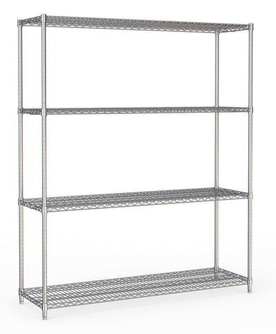 Kühlzellenregal / 4 Ebenen / Chrom / 1500 × 450 × 1800 mm / Combisteel