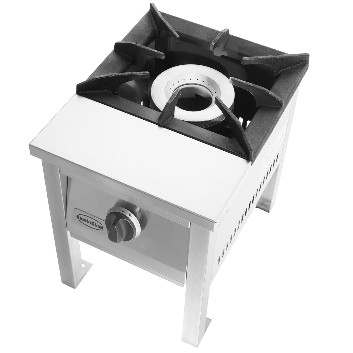 Gas-Hockerkocher / 12 kW / 1 Brenner / 400 mm / Combisteel – professioneller Hockerkocher für Gastronomie