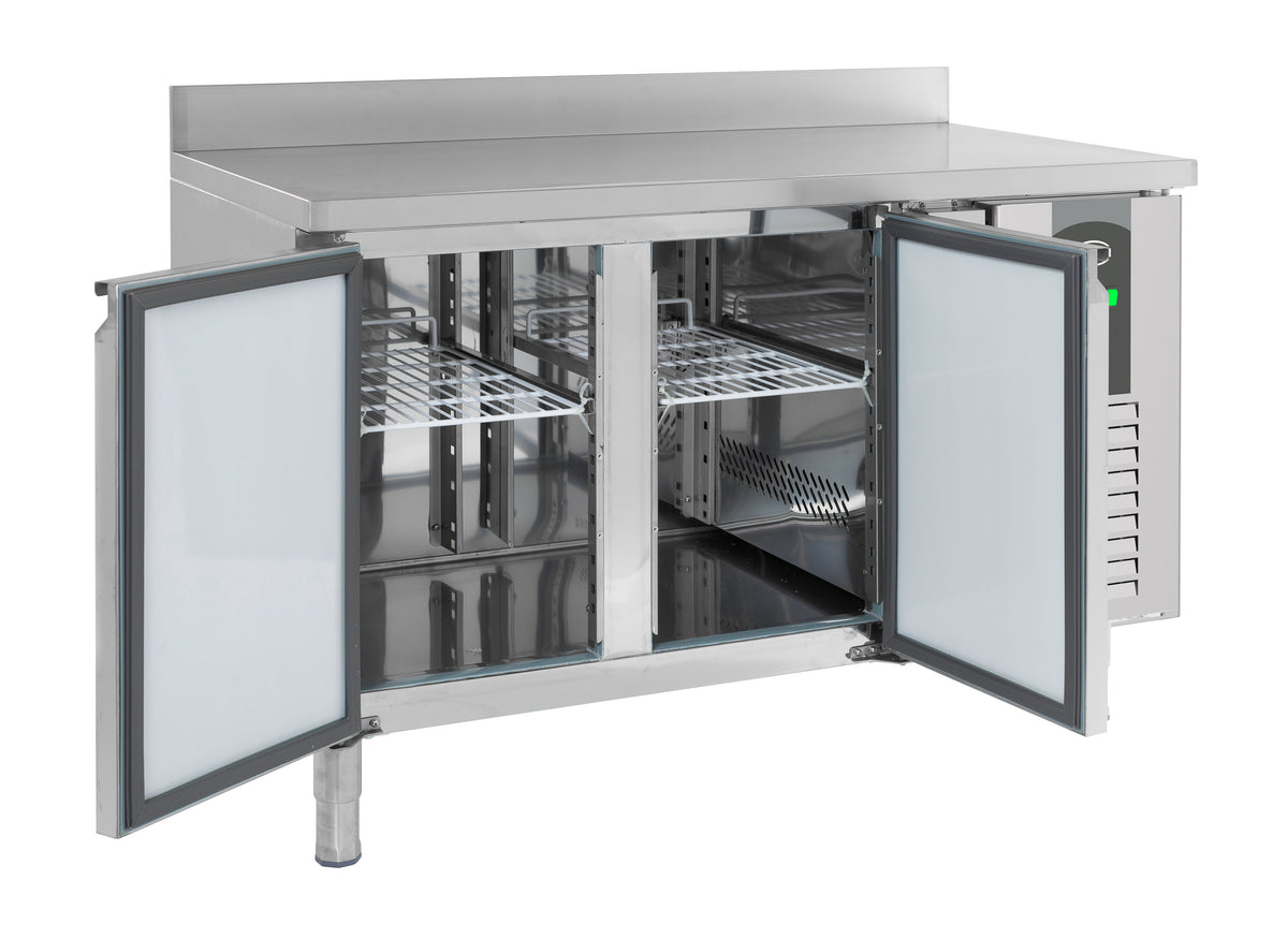 Kühltisch / mit Aufkantung / 2 Türen / Combisteel