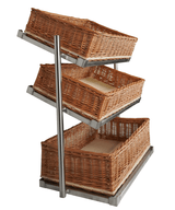Brotkorb-Etagere 3-stufig breites Modell – Detailansicht 3