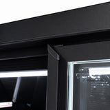 Tiefkühlschrank / 4 Glastüren / Schwarz / 2120 L / 2550 × 710 × 2003 mm / Combisteel