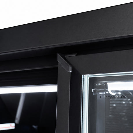 Tiefkühlschrank / 4 Glastüren / Schwarz / 2120 L / 2550 × 710 × 2003 mm / Combisteel