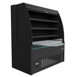 Wandkühlregal mit Nachtrollo 290 L Schwarz von Combisteel