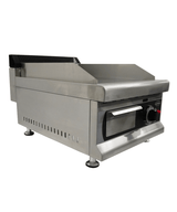 Gas-Grillplatte / Chrom glatt / 400 mm / 3 kW / Combisteel – professionelle Gas-Grillplatte für Gastronomie