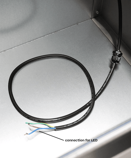 Wandhaube / mit Motor / 1200 × 900 × 450 mm / Combisteel