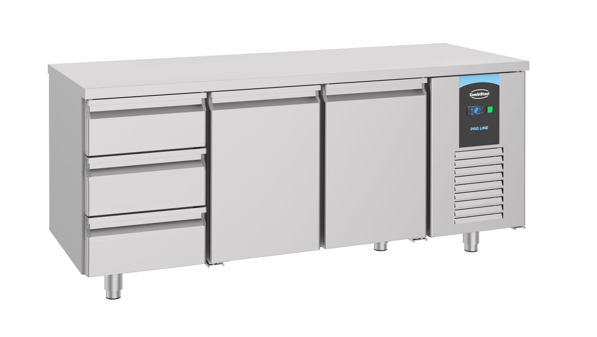 Kühltisch Energy Line / 2 Türen + 3 Schubladen / 474 L / Combisteel