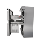Edelstahl Kühlschrank / Tischmodell / 2 Schubladen / 101 L / Combisteel