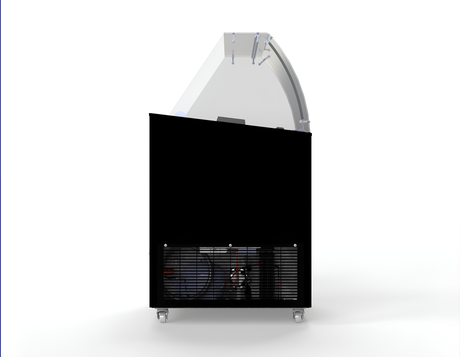 Speiseeisvitrine Corsica 6 x 5 L / Schwarz / Combisteel
