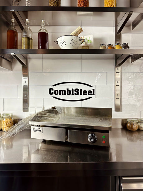 Elektrische Grillplatte / Glatt / 730 mm / 3.5 kW / 230 V / Combisteel – elektrische Grillplatte für Gastronomie