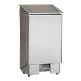 Abfallbehälter / 90 L / Edelstahl / 394 × 365 × 910 mm / Combisteel
