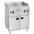 Elektrische Grillplatte ENTRY 700 / Chrom glatt / 800 mm / 8,1 kW / 400 V / Freistehend / Combisteel – elektrische Grillplatte für Gastronomie